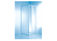 מקלחון חזית דלת (PIVOT) זכוכית שקופה - 76.5-82.5 ס"מ